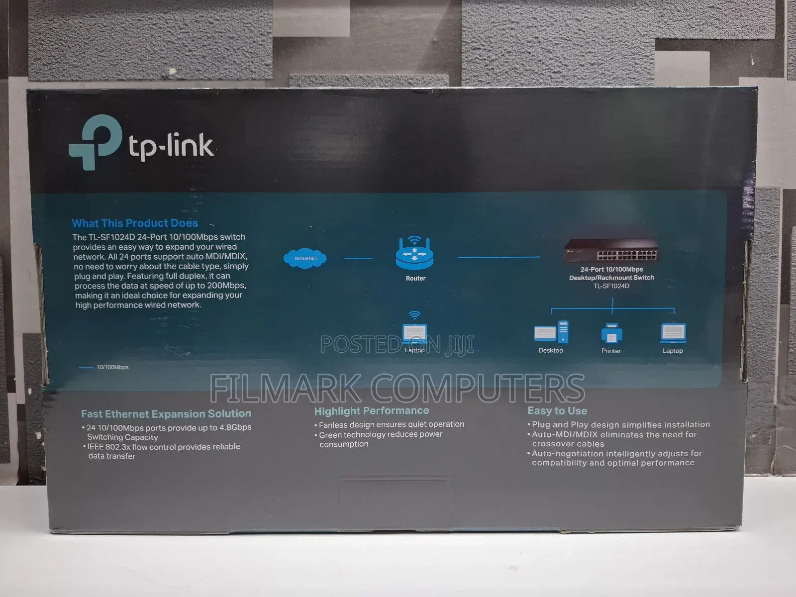 Tp Link 24 Port Desktop/Rackmount Switch (TL-SF1024D)