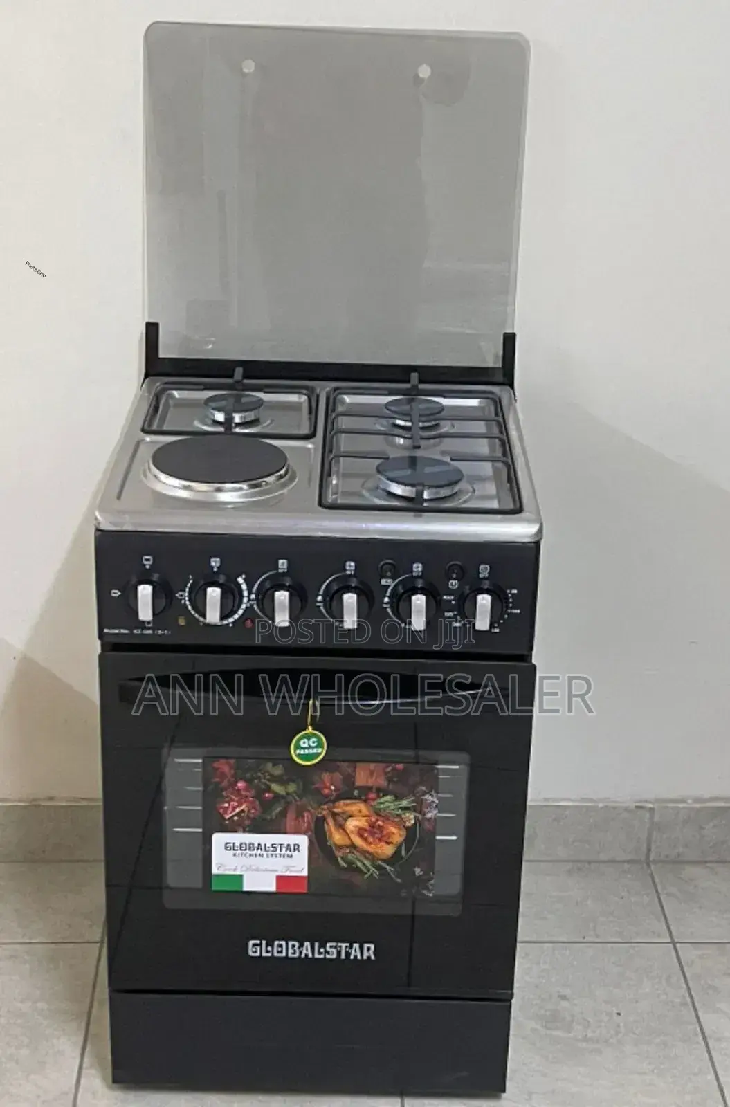3+1 Hotplate Gas Cooker Globalstal With Jet Valve