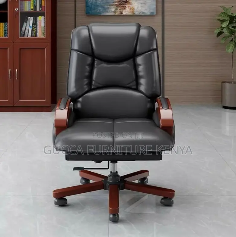 Office Chairs:Executive PU Leather Comfy High Back Boss Seat