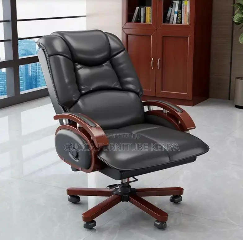 Office Chairs:Executive PU Leather Comfy High Back Boss Seat