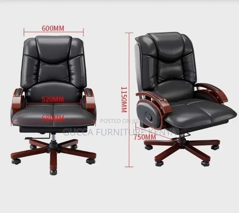 Office Chairs:Executive PU Leather Comfy High Back Boss Seat