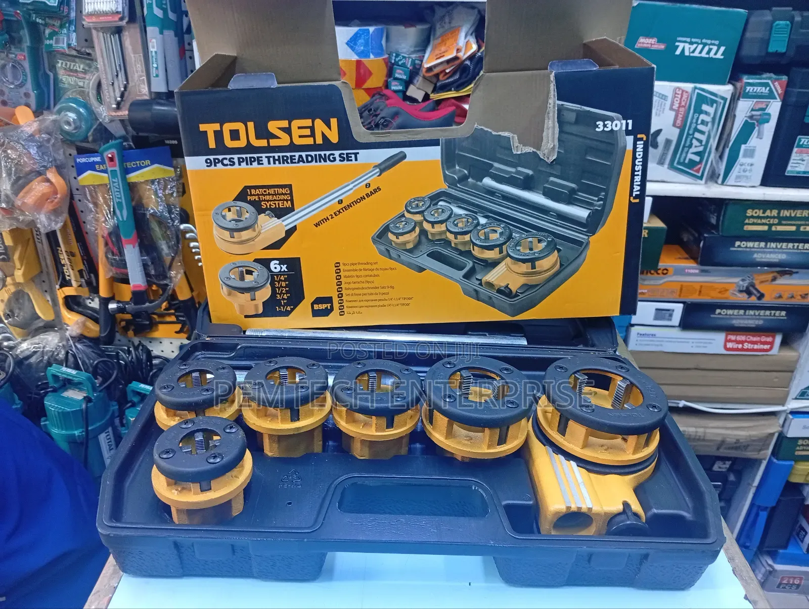 Tolsen 9pcs Pipe Threading Tool Kit