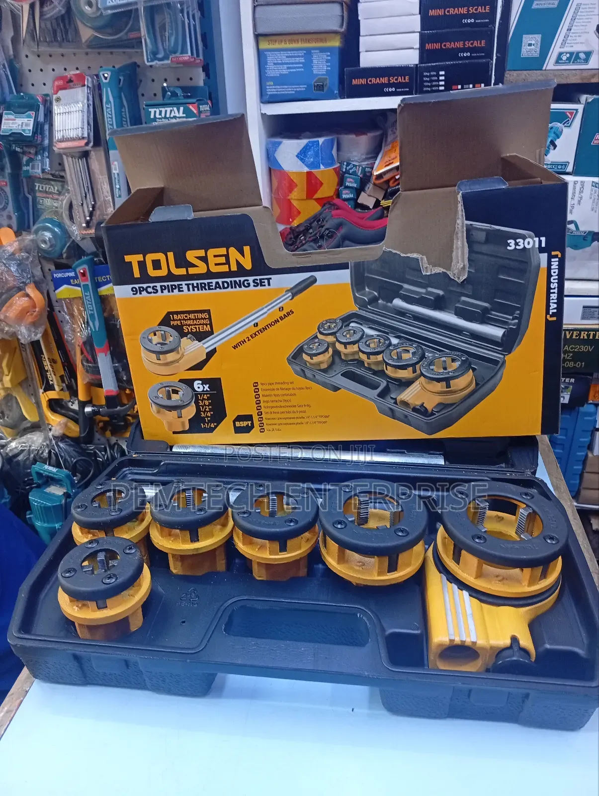 Tolsen 9pcs Pipe Threading Tool Kit