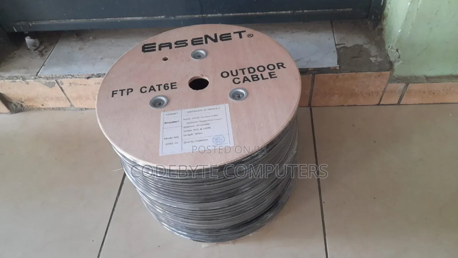 Easenet FTP CAT6E Outdoor Full Copper Cable 305 Metres