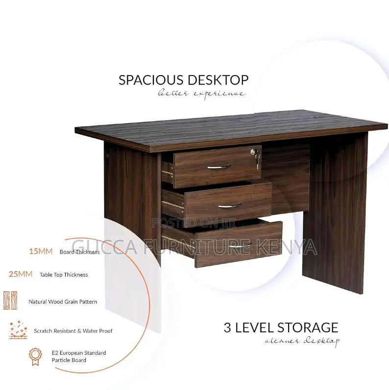 Clerical Desking:120cm Solid Wood Home Office Document Desk
