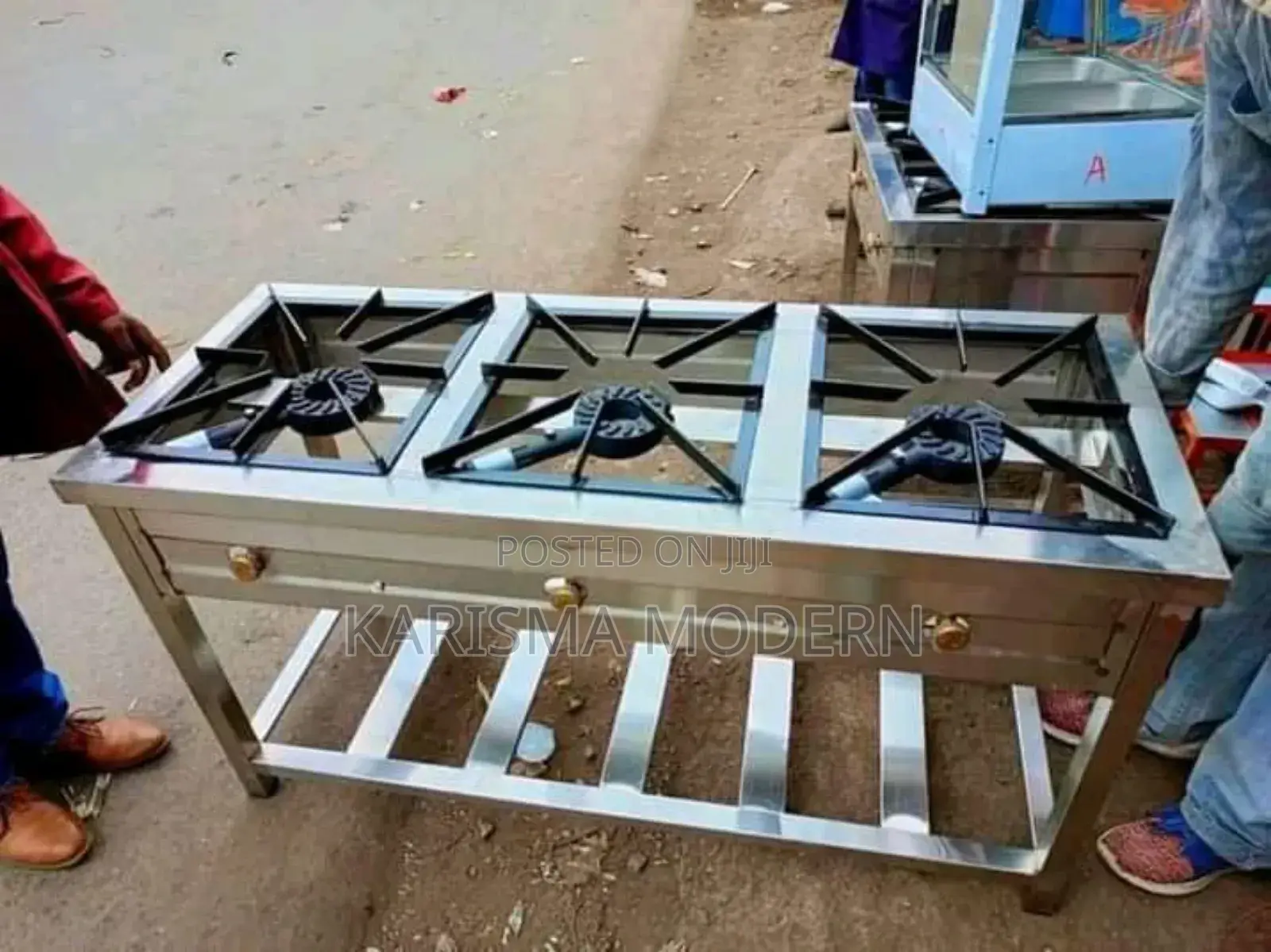 Stainless Steel Three Burner