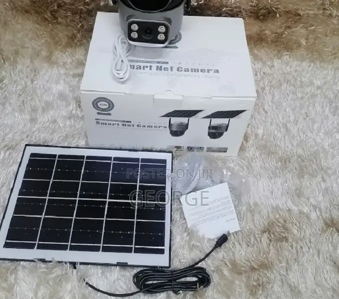 Compact Solar Camera 4G Dual Lens SIM Slot 2MP PTZ 1080P