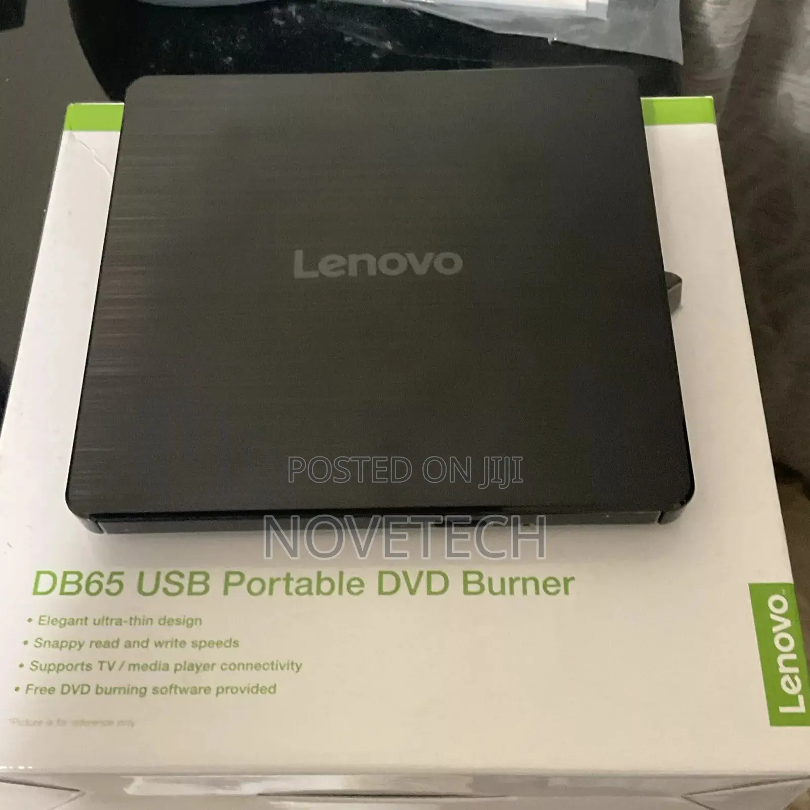 NEW Lenovo Slim DVD Burner DB65 (888015471),Black
