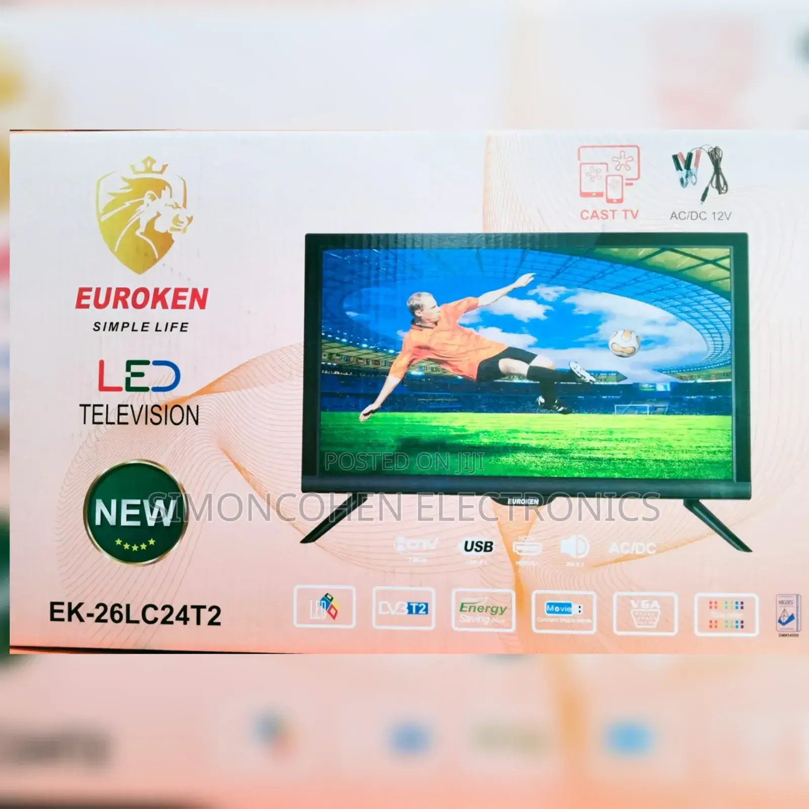 26 Inches Euroken Cast Function Digital Tv