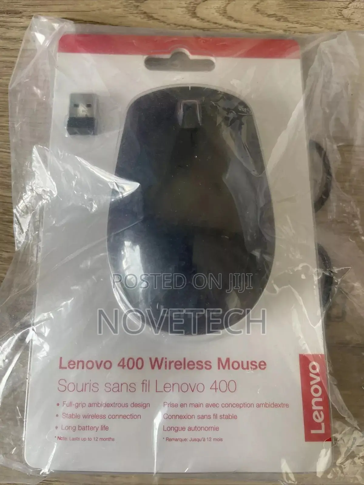 Lenovo 400 Wireless Optical Mouse USB Laptop PC Black.PNG