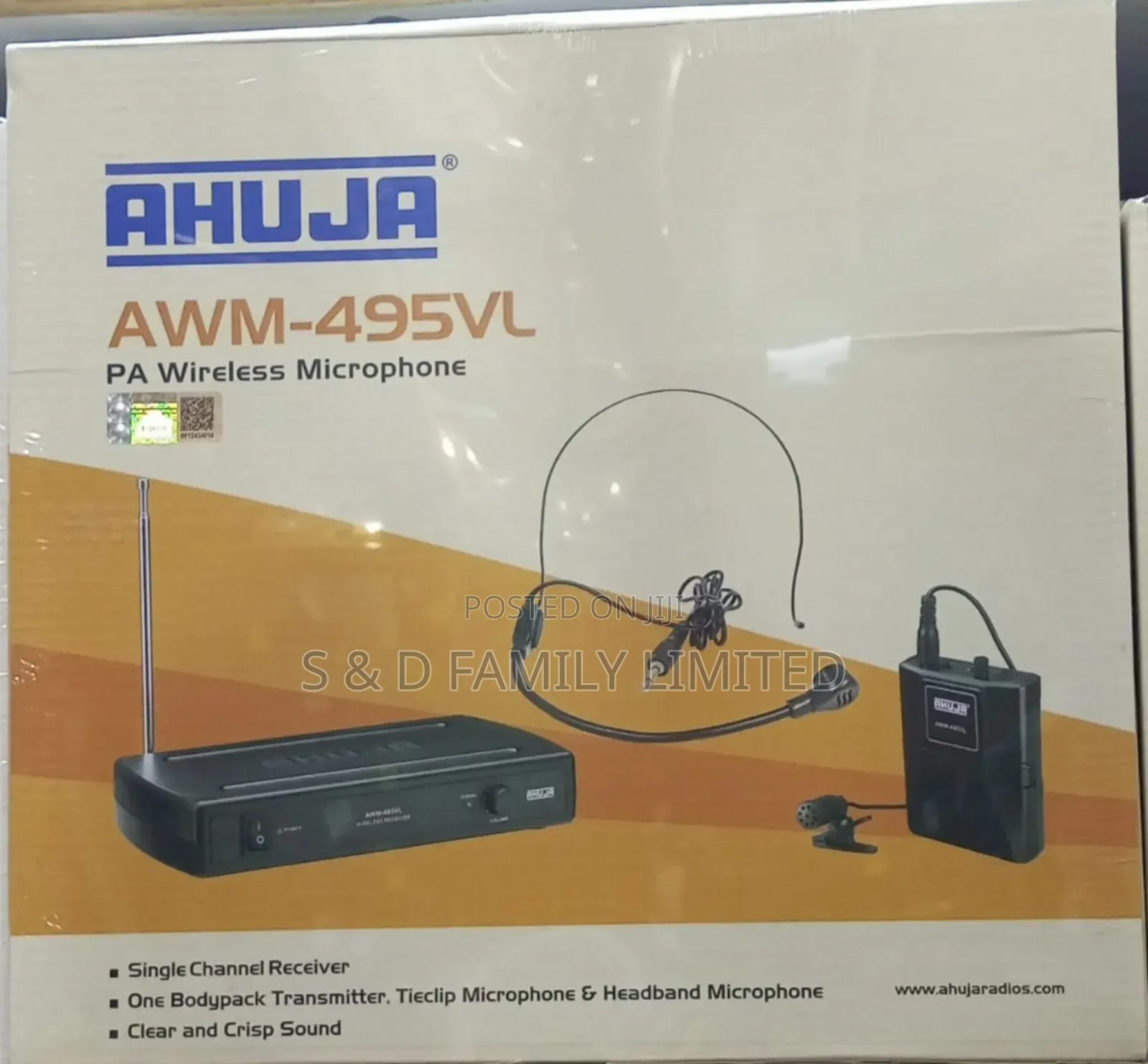 Ahuja AWM-495VL Lapel Microphone