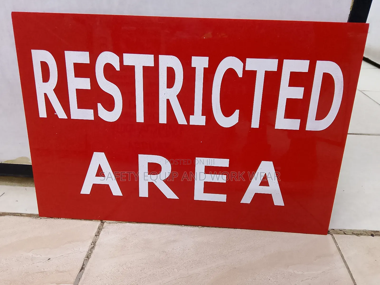 Restricted Area Signage