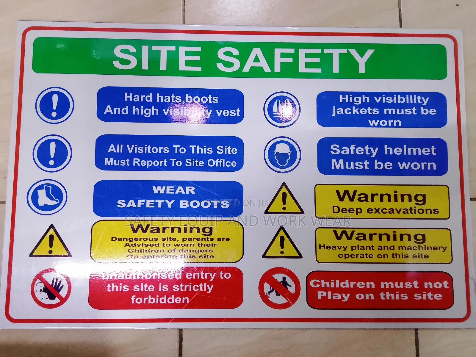 Site Safety Signage