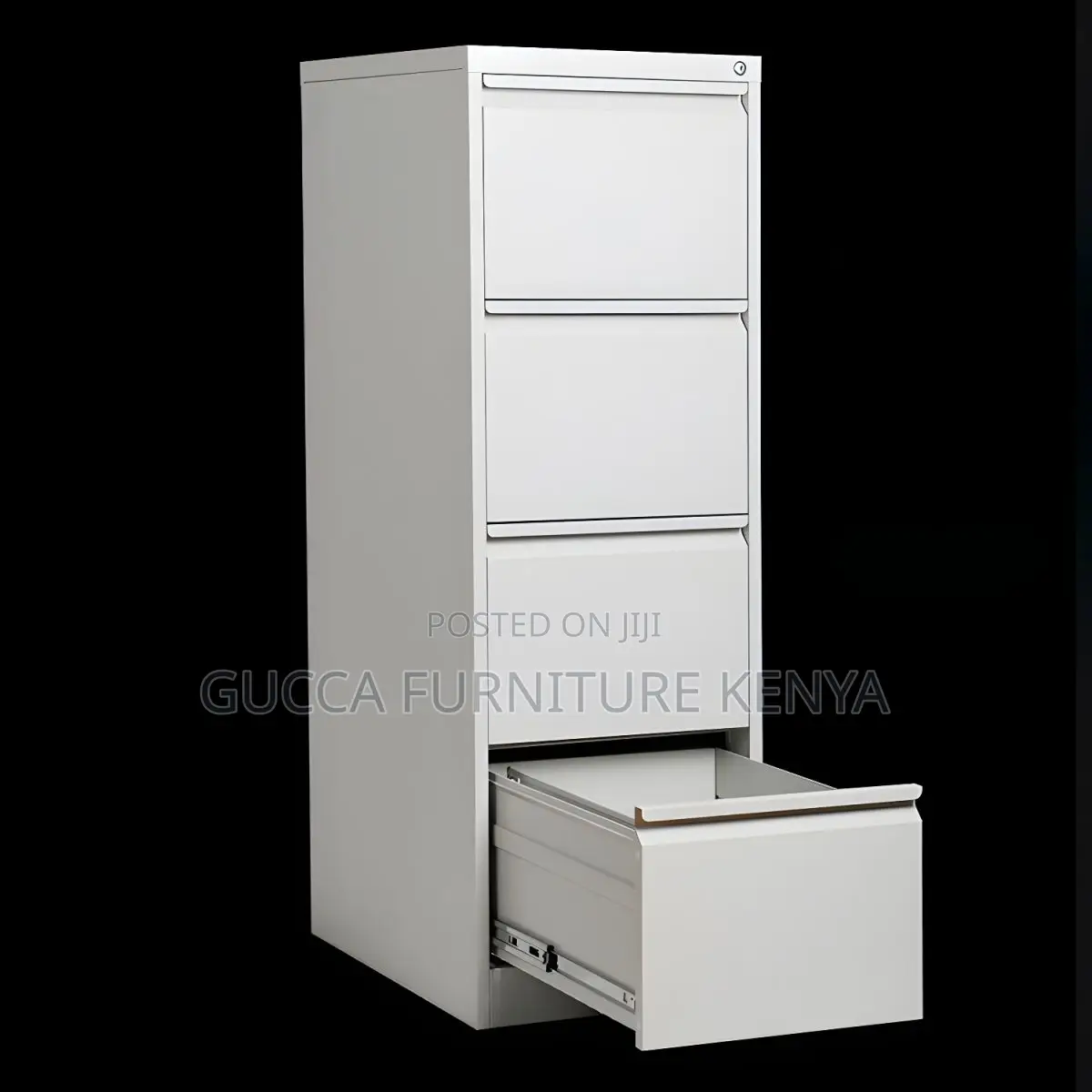 Cabinets:4-Drawer Contemporary Metal File Organizer