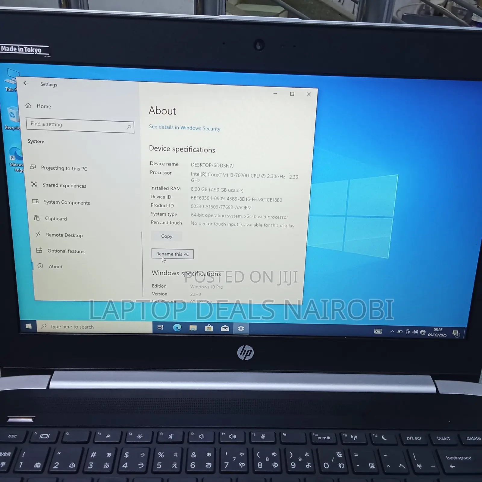 Laptop HP 430 G5 8GB Intel Core I5 SSD 256GB