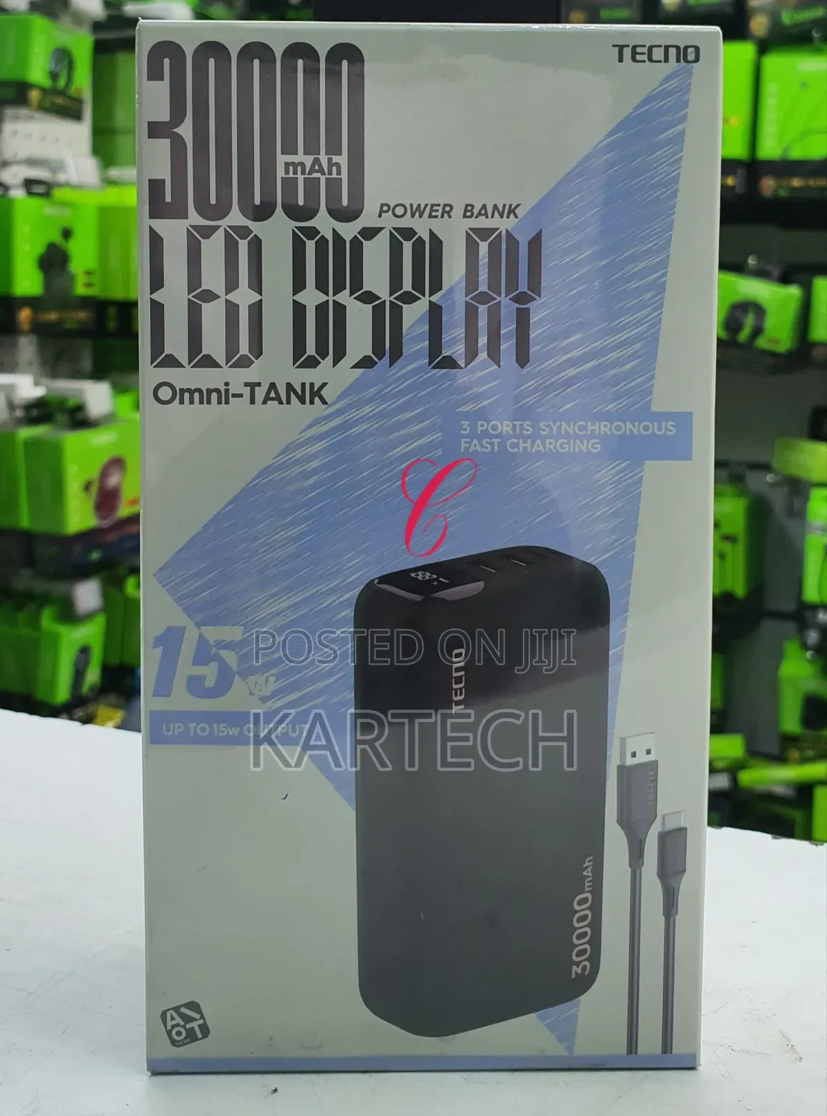 Tecno TPB-P1301 30000mah Omni Tank Power Bank