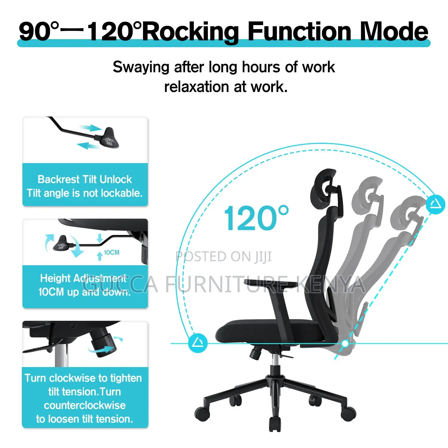 Office Chairs:Orthopedic Ergonomic Rocking Chair for Office
