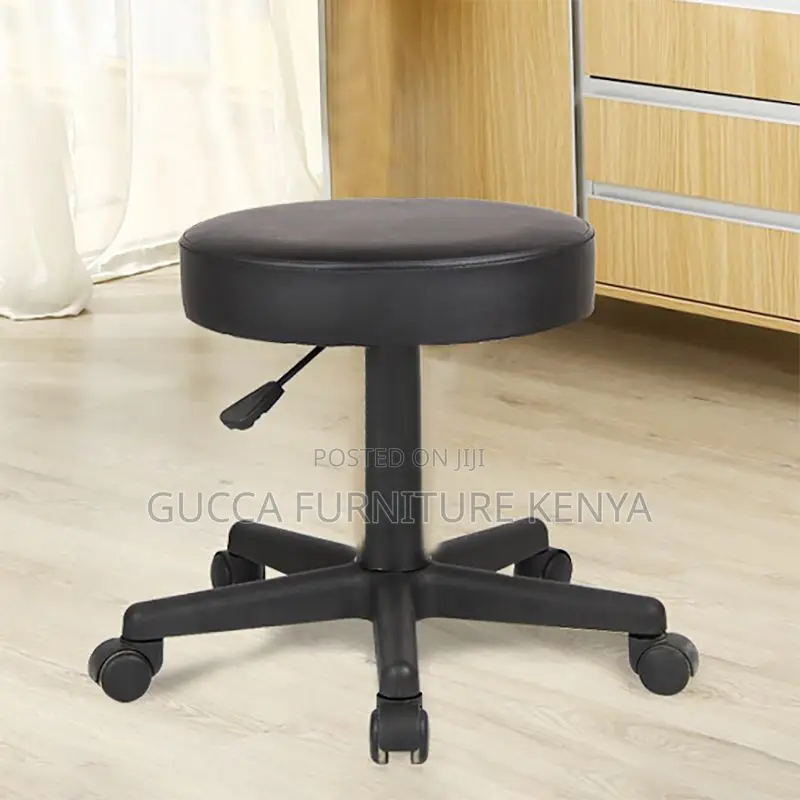 Home Chairs: Portable Swivel Polymer Backless Stool