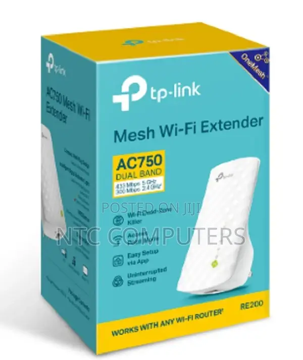 Tp-Link Re200 Ac750 Mesh Wi-Fi Range Extender