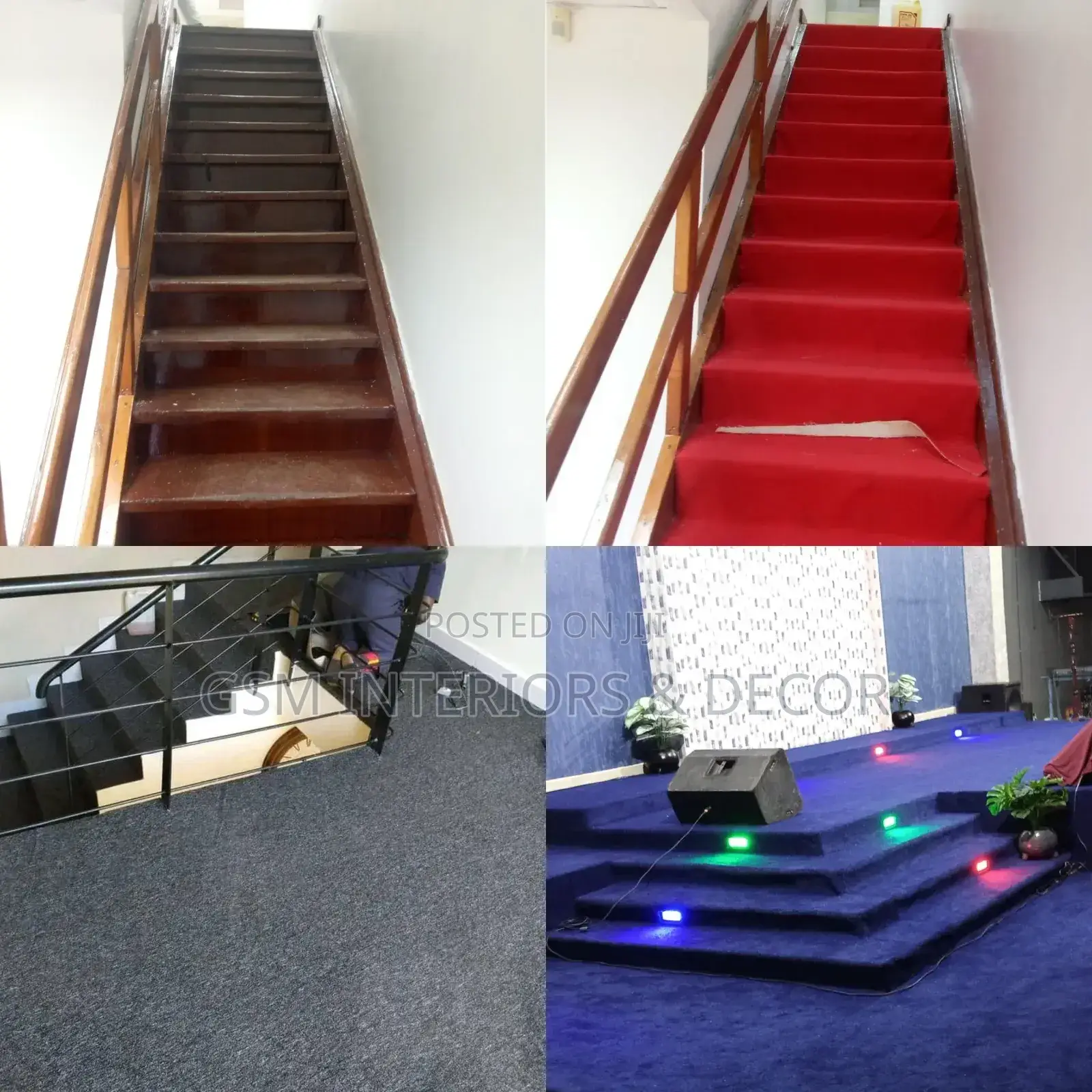 Red Carpets Red Carpets for Stairs Grey