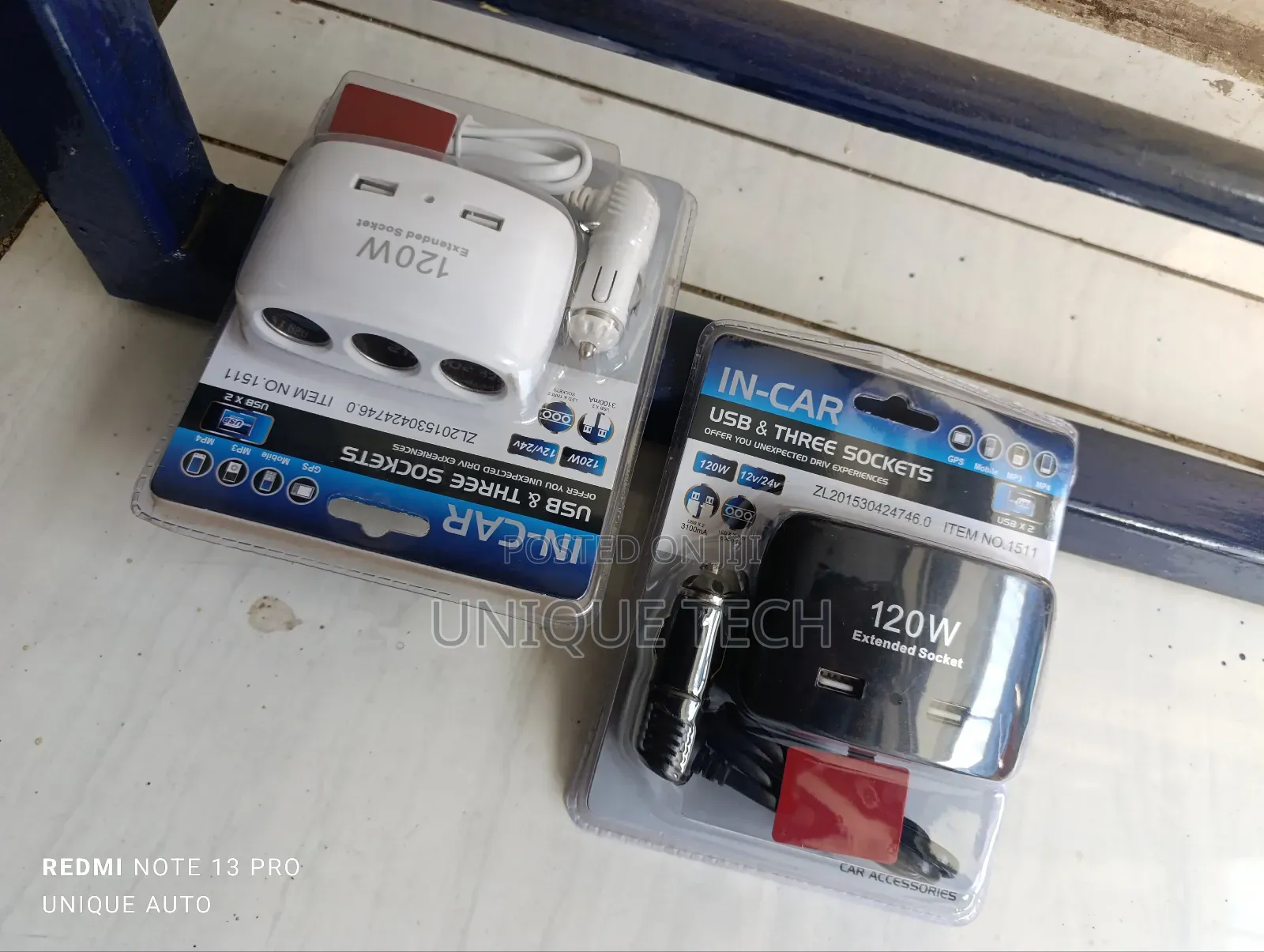 3-in-1 120W Car Charger Adapter,Dual USB Cigarette Lighter
