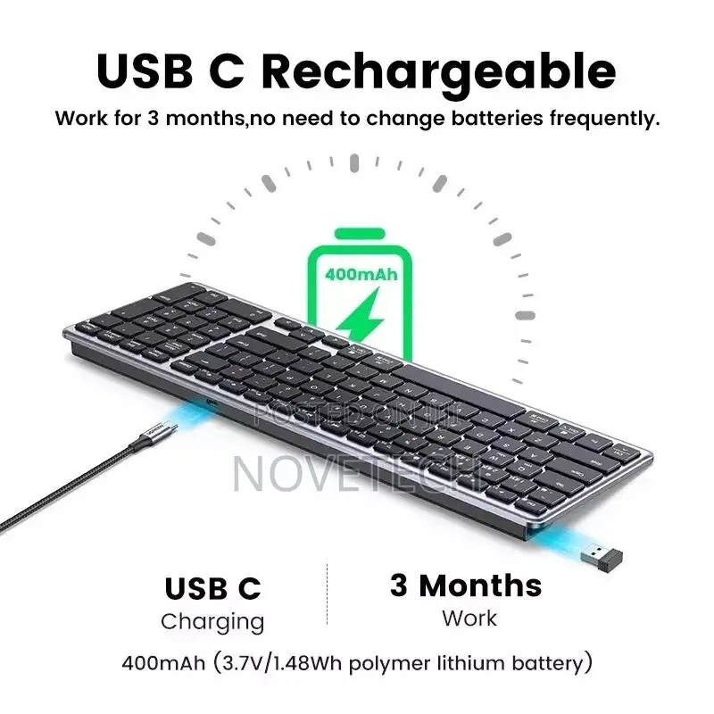 UGREEN Keyboard Mouse Wireless Bluetooth Laptop Macbook