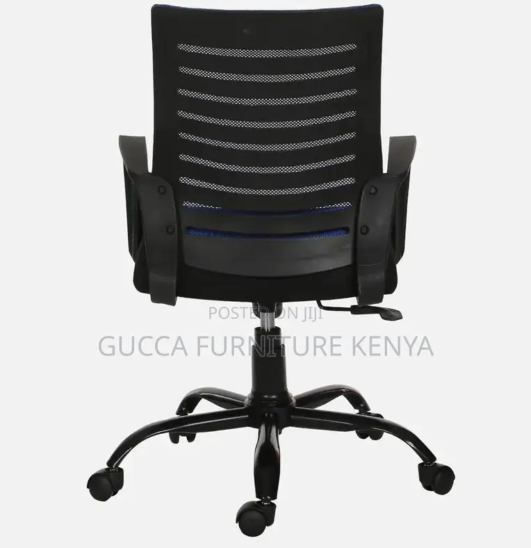 Office Chairs:Breathable Mesh Ergonomic Chair in Blue Colour