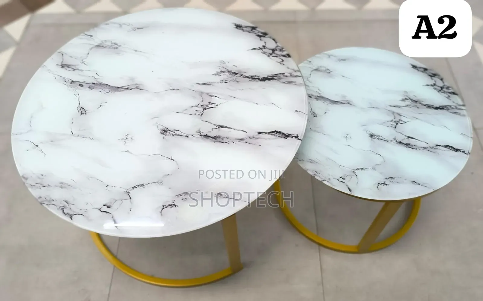 Glass Top Nesting Coffee Tables