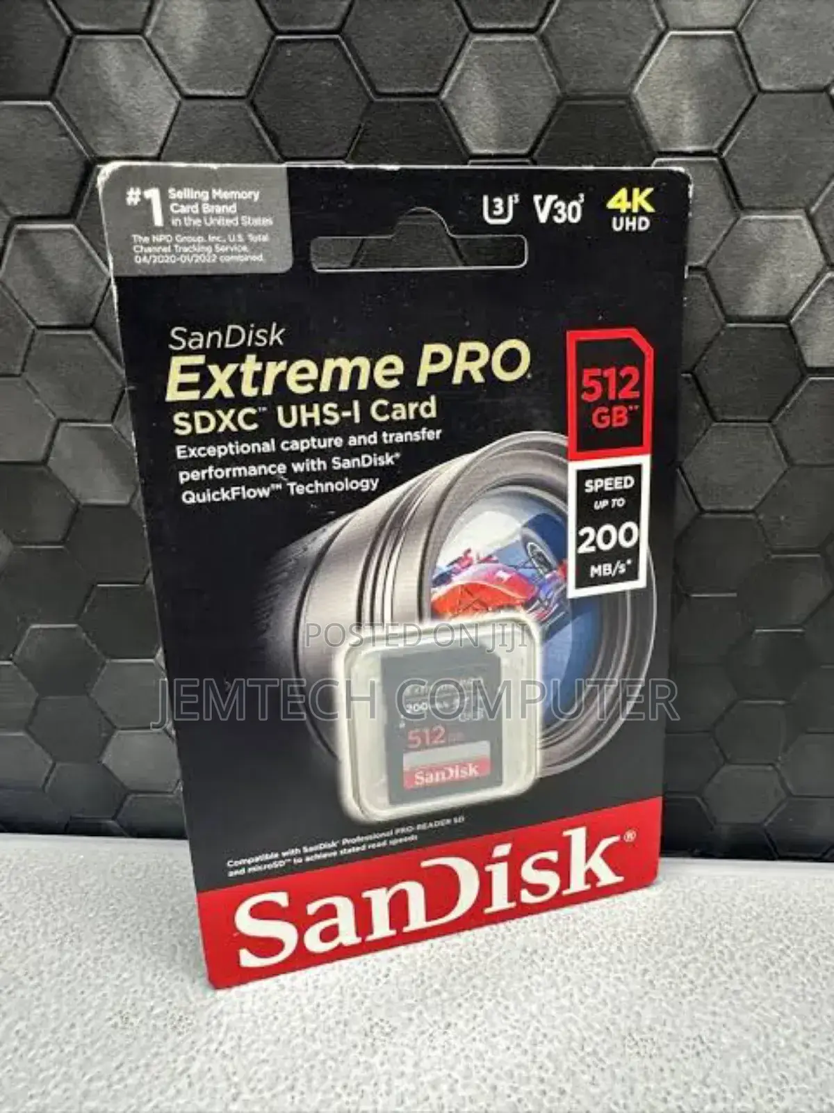 Sandisk Extreme PRO SDHCTM and SDXCTM UHS Card 200mb/S 512GB