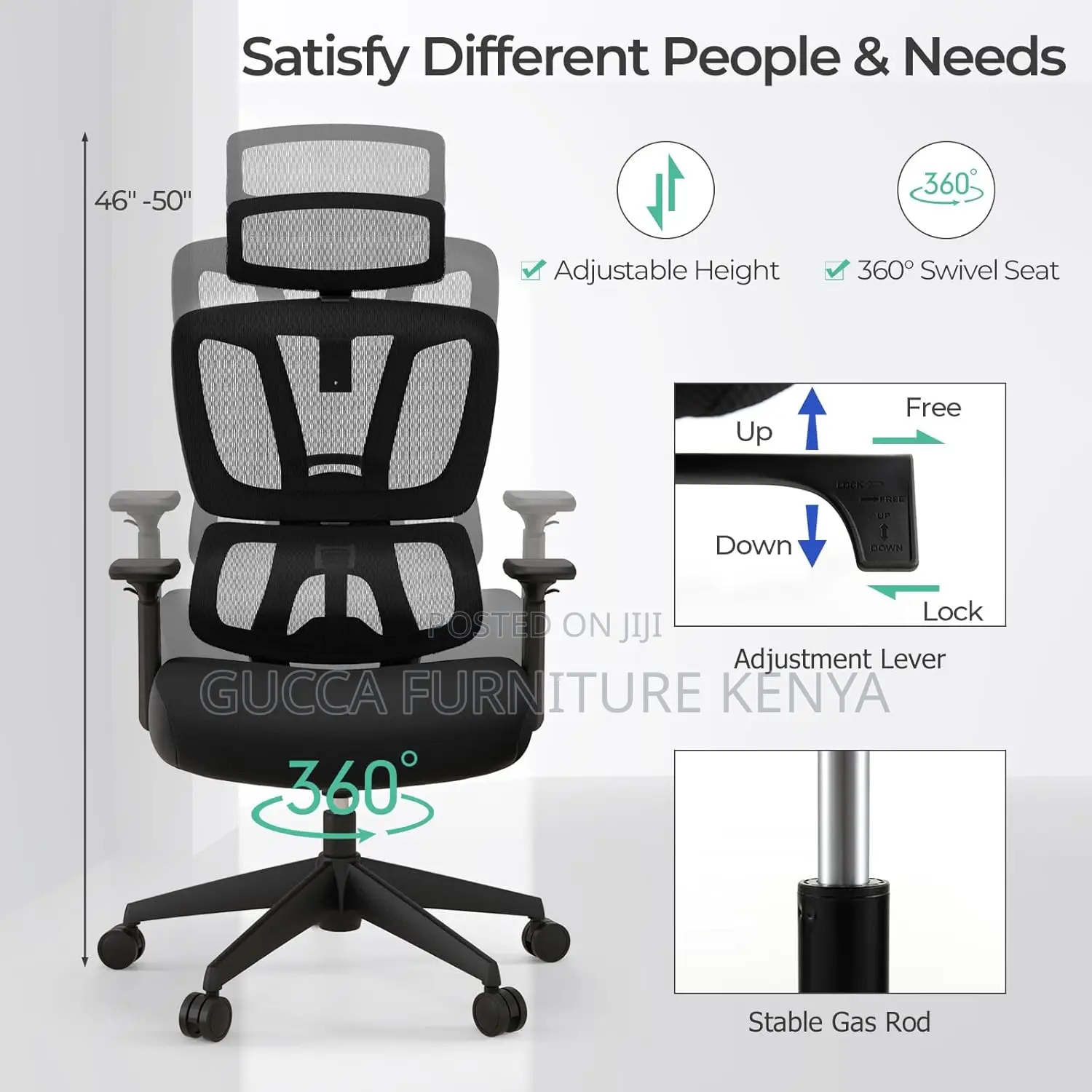 Office Chairs: Big Swivel Orthopedic Task Chair Home Office