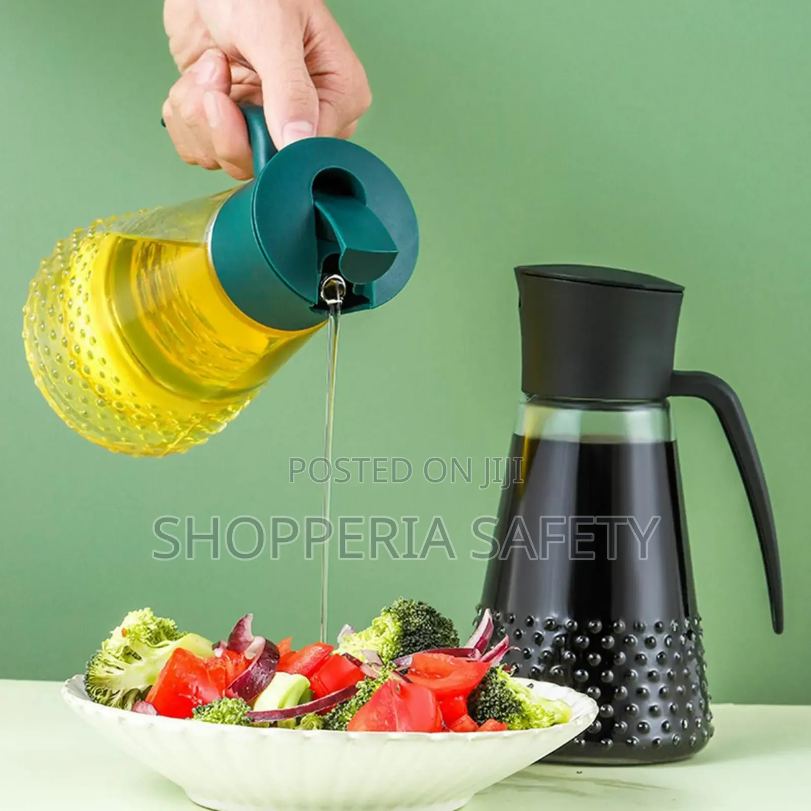 Glass Oil Jar- 630 Ml