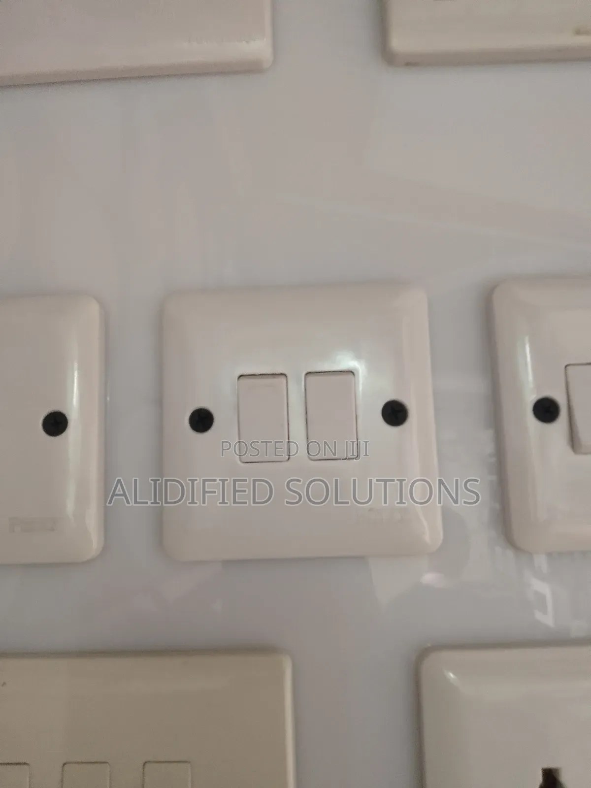2gang Switch White Range <>Powermax Switch