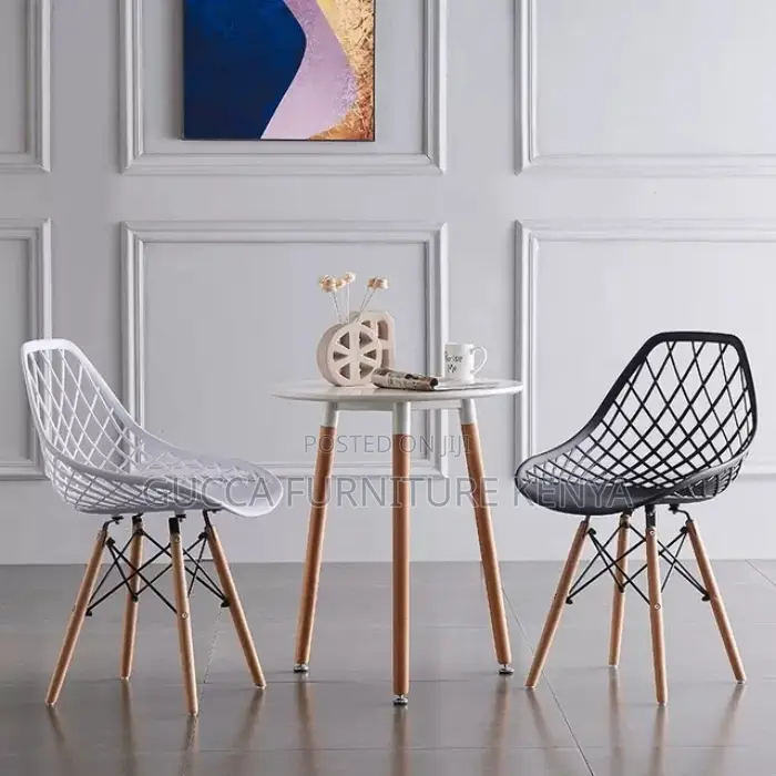 Home Chairs:Unique Knitted Mesh Decorative Plastic Chair