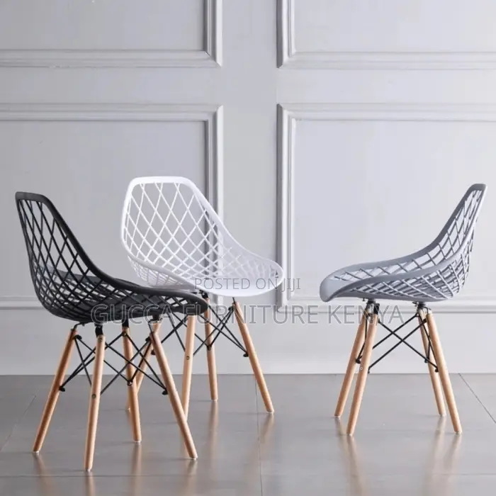 Home Chairs:Unique Knitted Mesh Decorative Plastic Chair