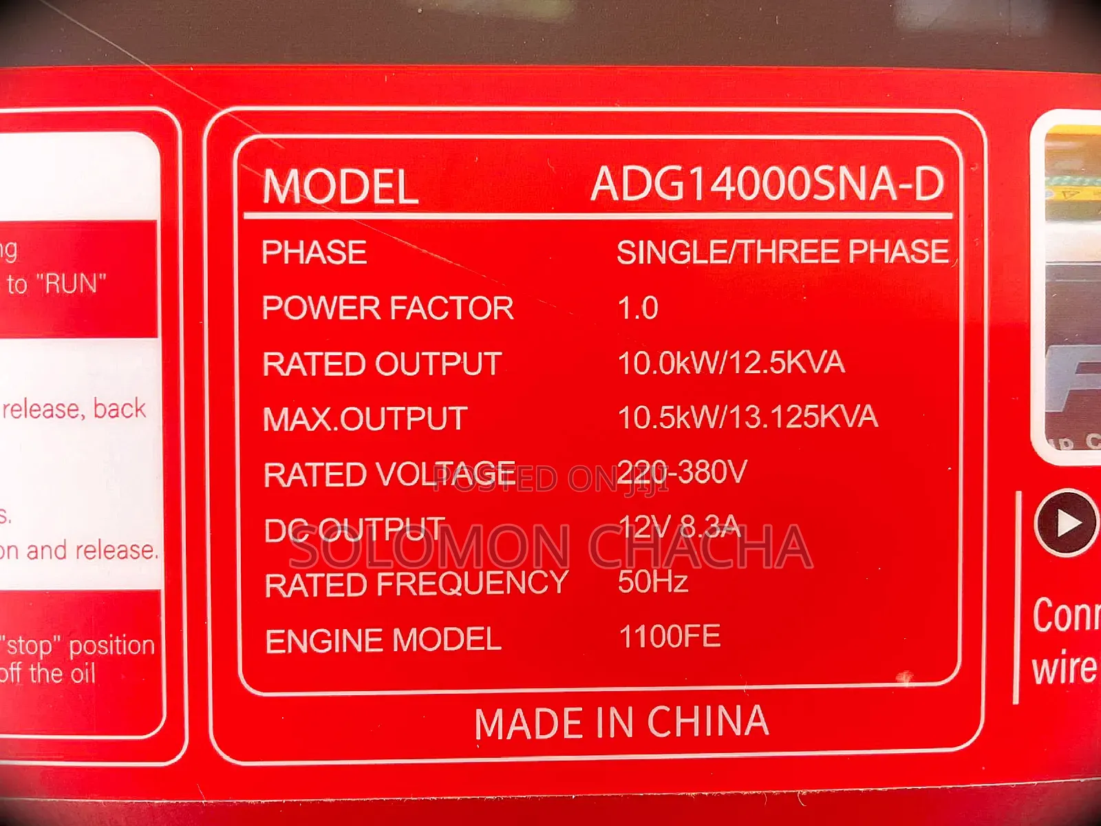 Aico 12.5kva  Both 3,2  Singlephase Silentdeisel Generators
