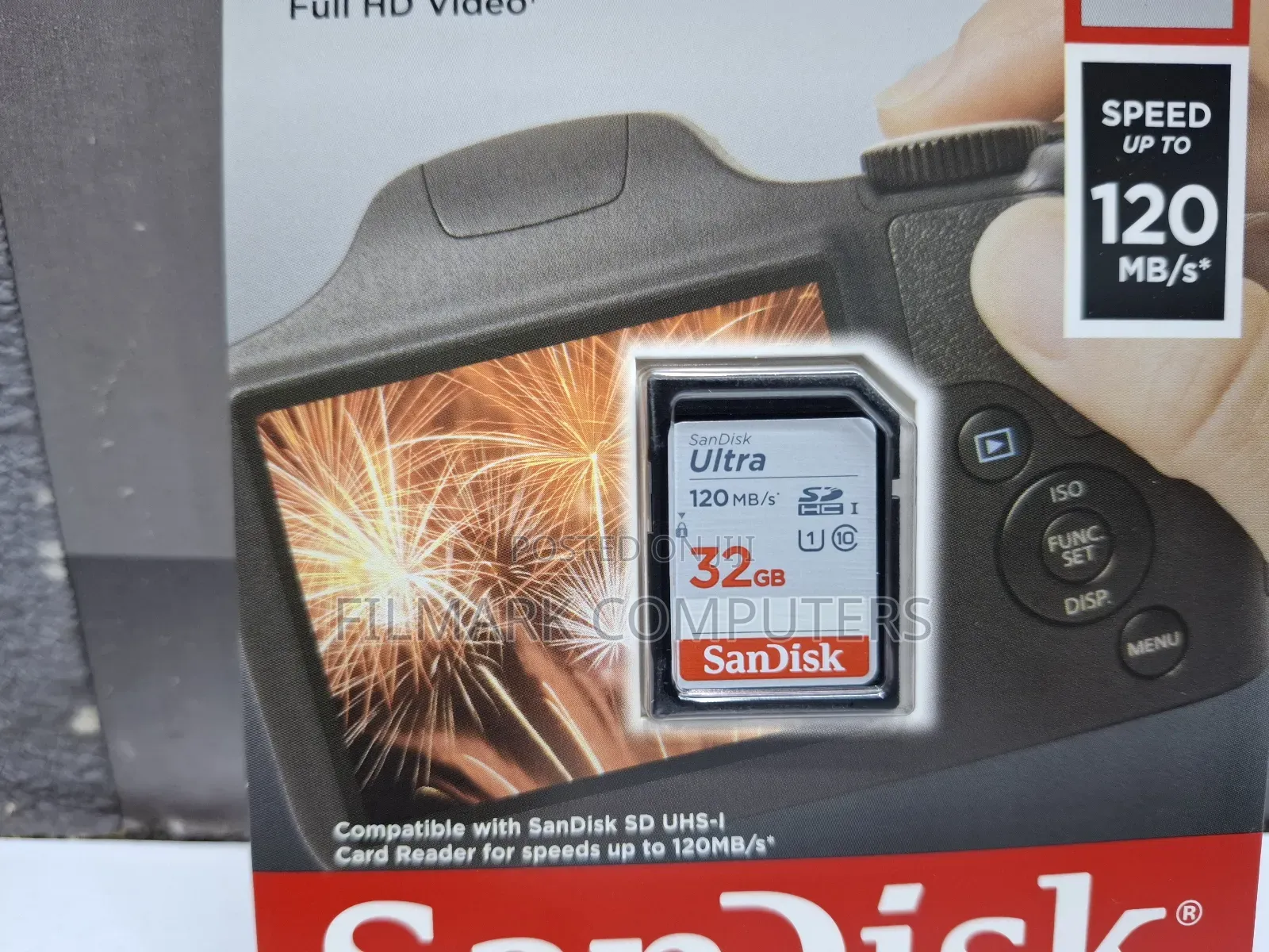 Sandisk 32GB 120MBPS Ultra UHS-I SDHC Memory Card