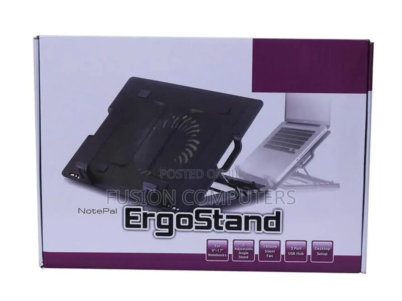 Notepad Ergostand NB339 – M25 Laptop Cooling Pad 2 Fan