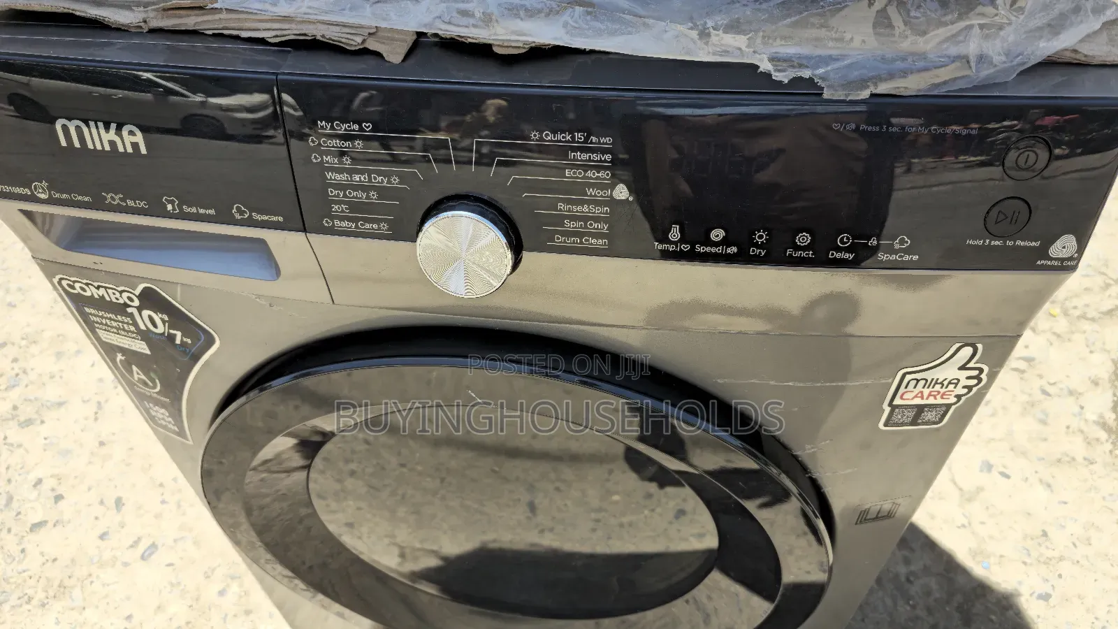 Mika Front Load 10kg/7kg(Wash Dry) Washing Machine