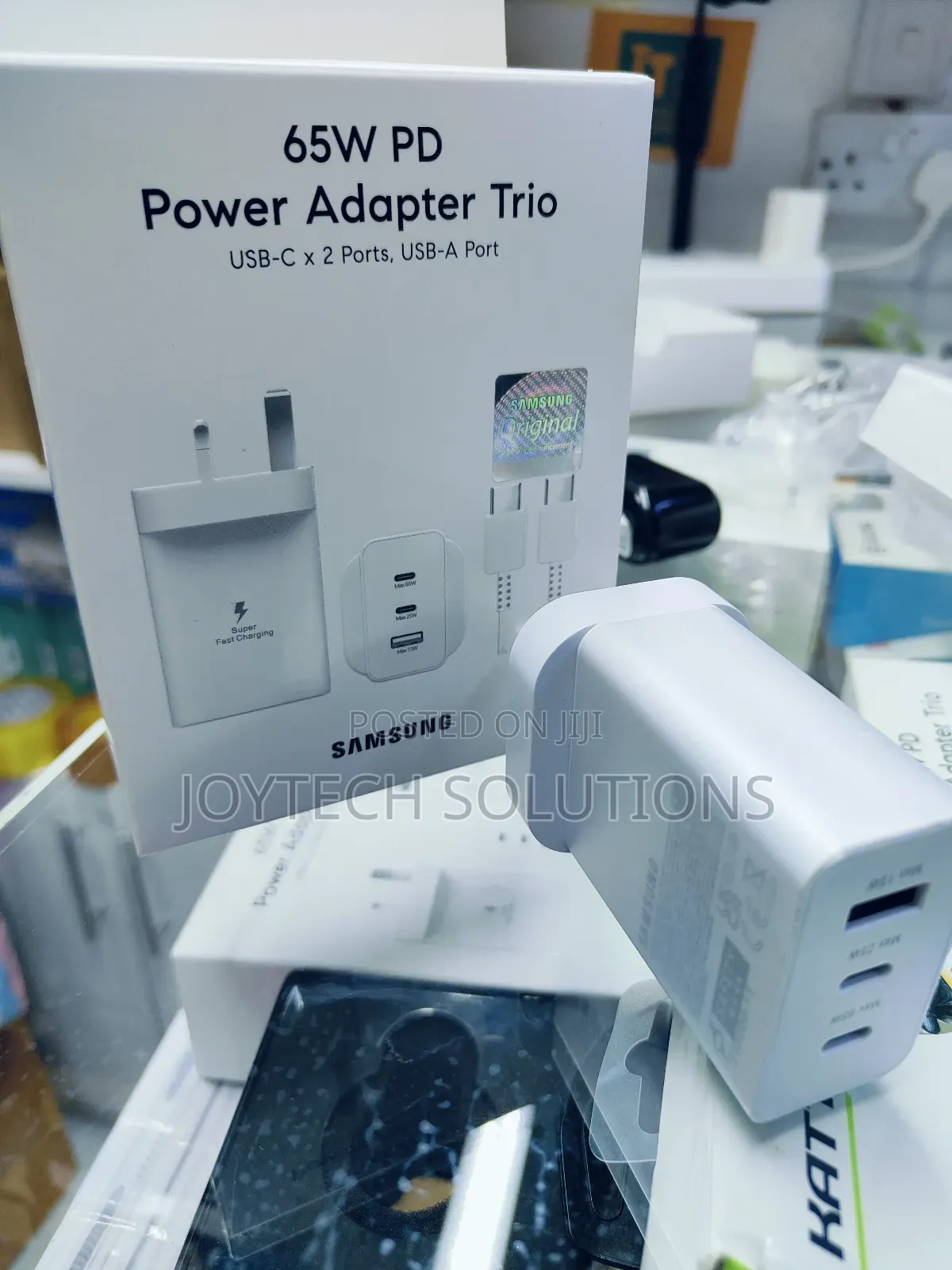 Phone Charger ( 65 Watts) Samsung Power Adapter Trio.