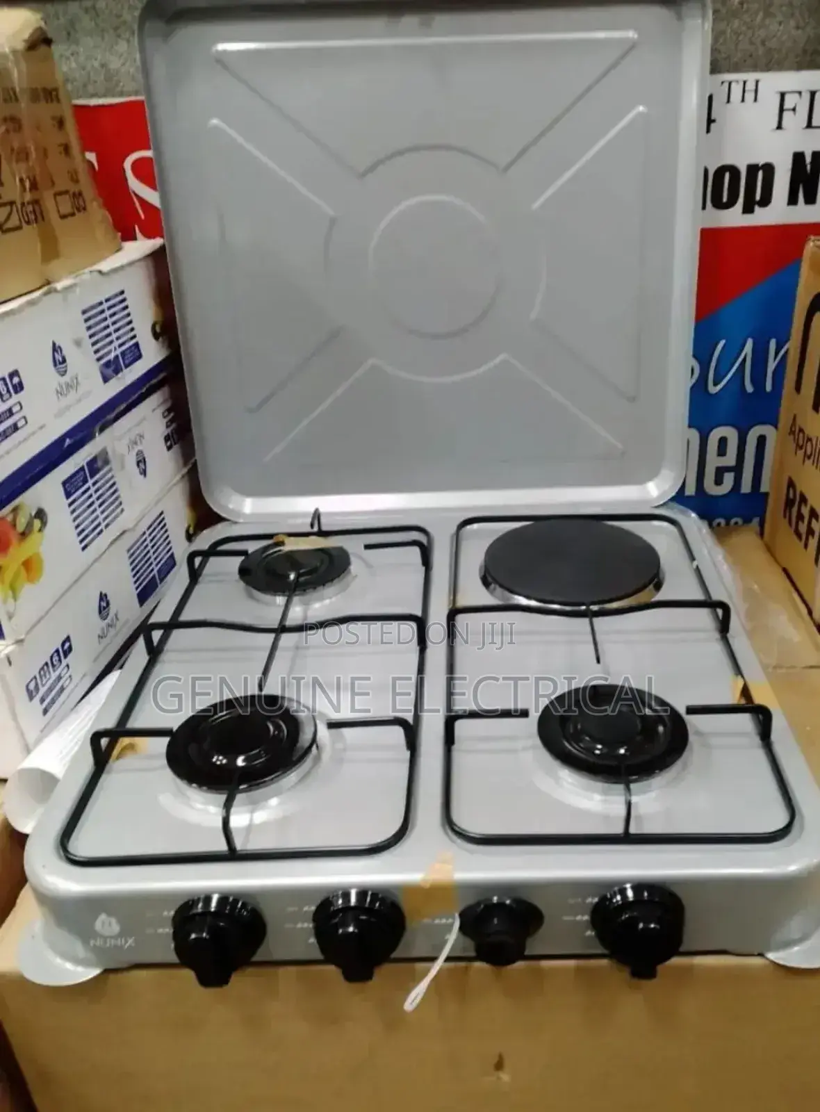3 + 1 Nunix Gas Table Top Cooker - LT04-02