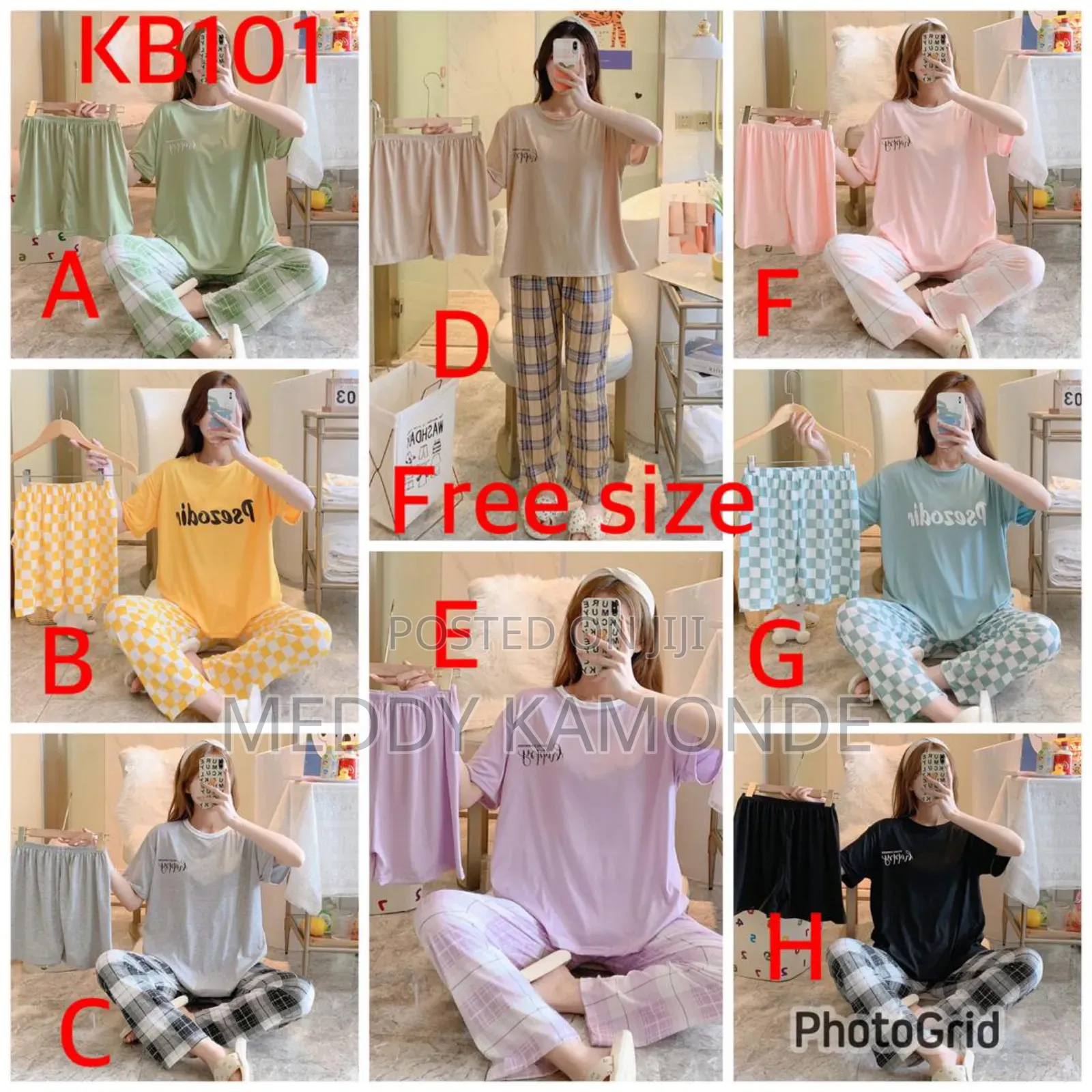 Short/Trouser/Tshirt 3pc Pajama/Sleep Wear Set