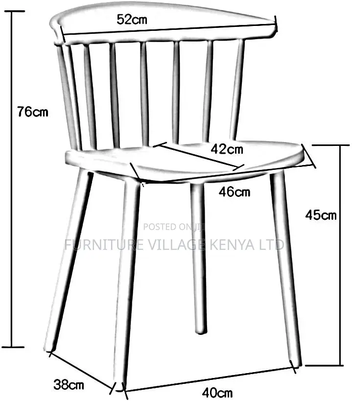 Plastic Dining Seat - Home Modern Minimalist Chair