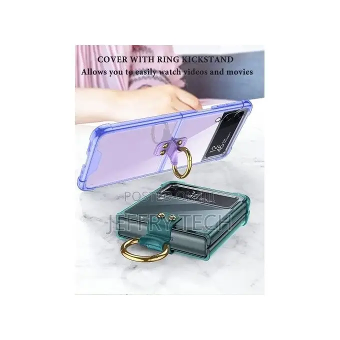 Cover With Ring for Samsung Galaxy Z Flip 3 5G