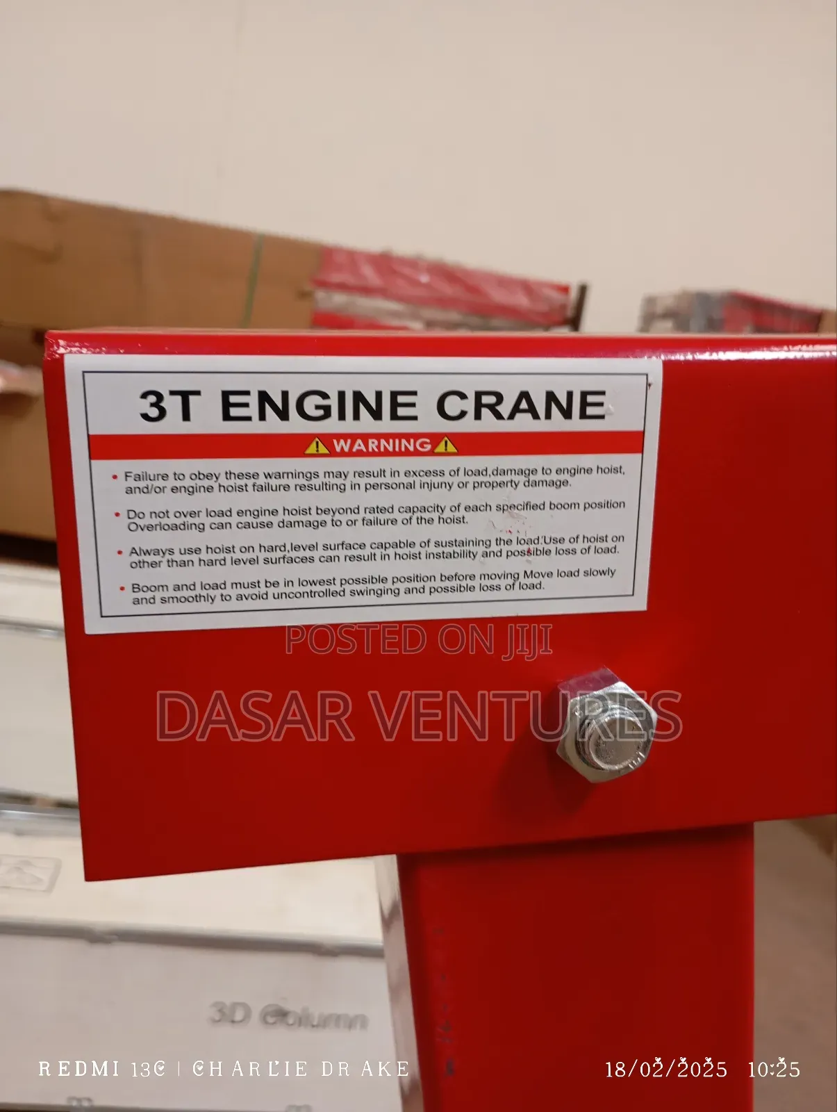 Engine Crane 3tonnes