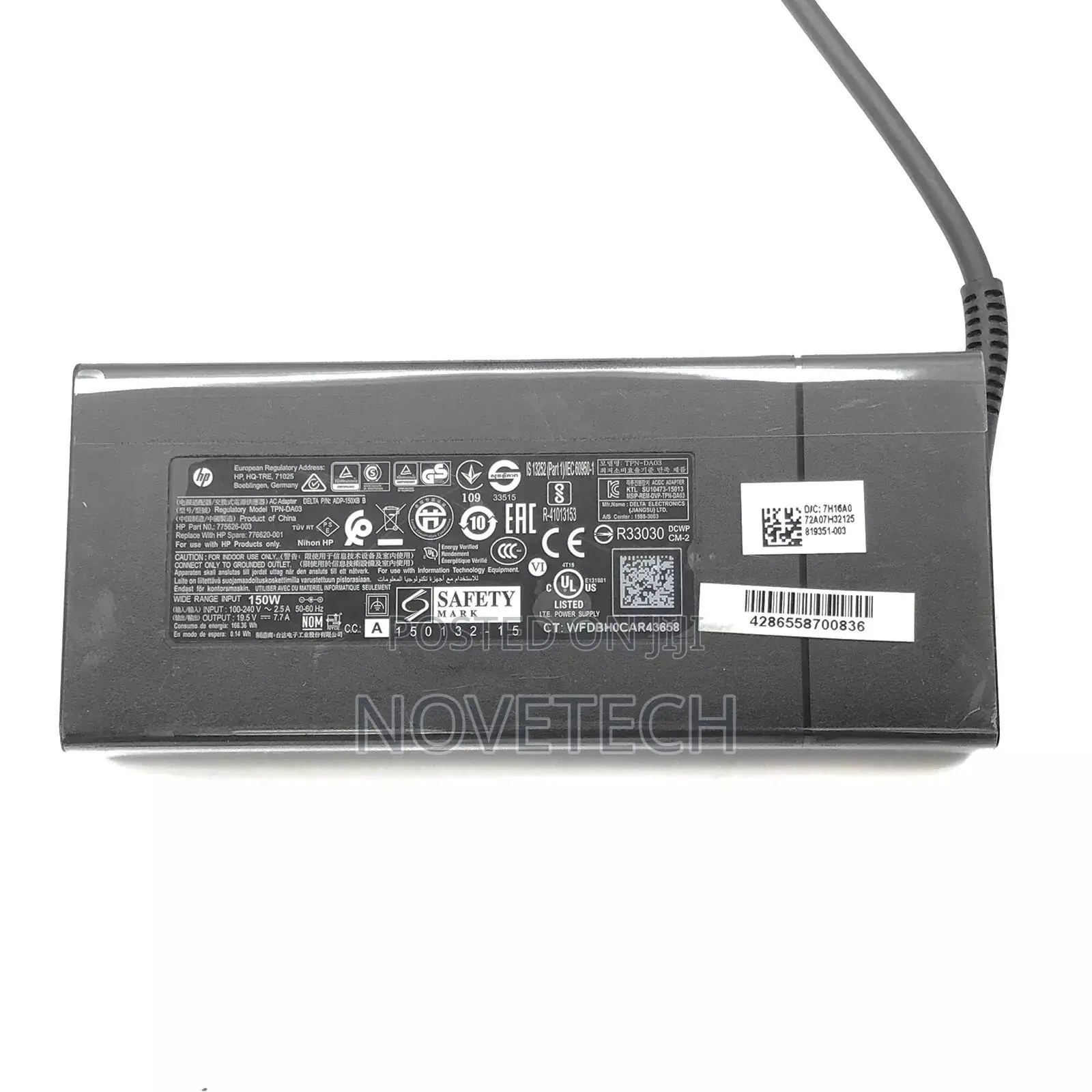 Original 150W HP Laptop Adapter 19.5V 7.7A Charger.