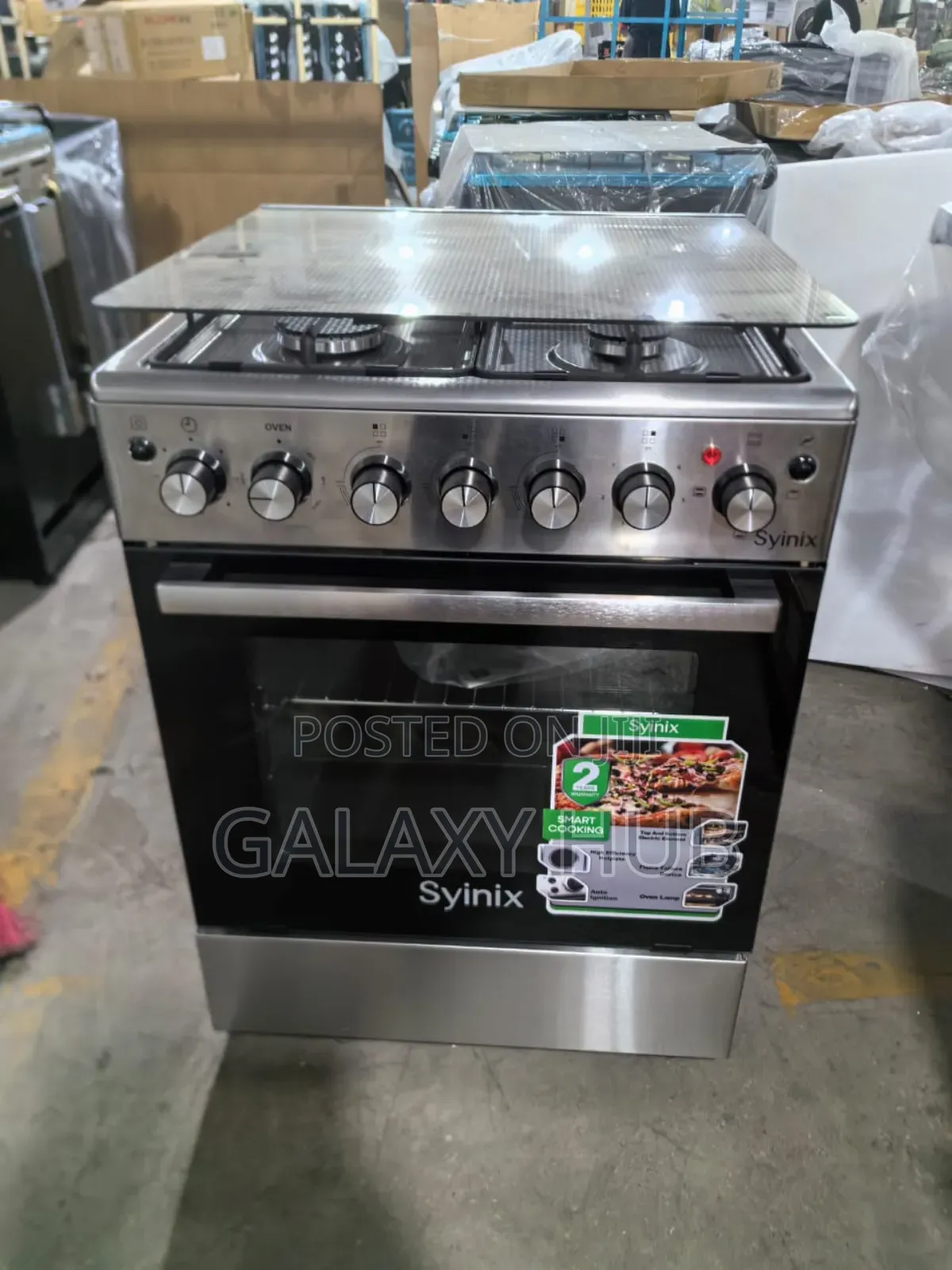Syinix 60 By 60 3+1 Standing Cooker With Electric Oven.