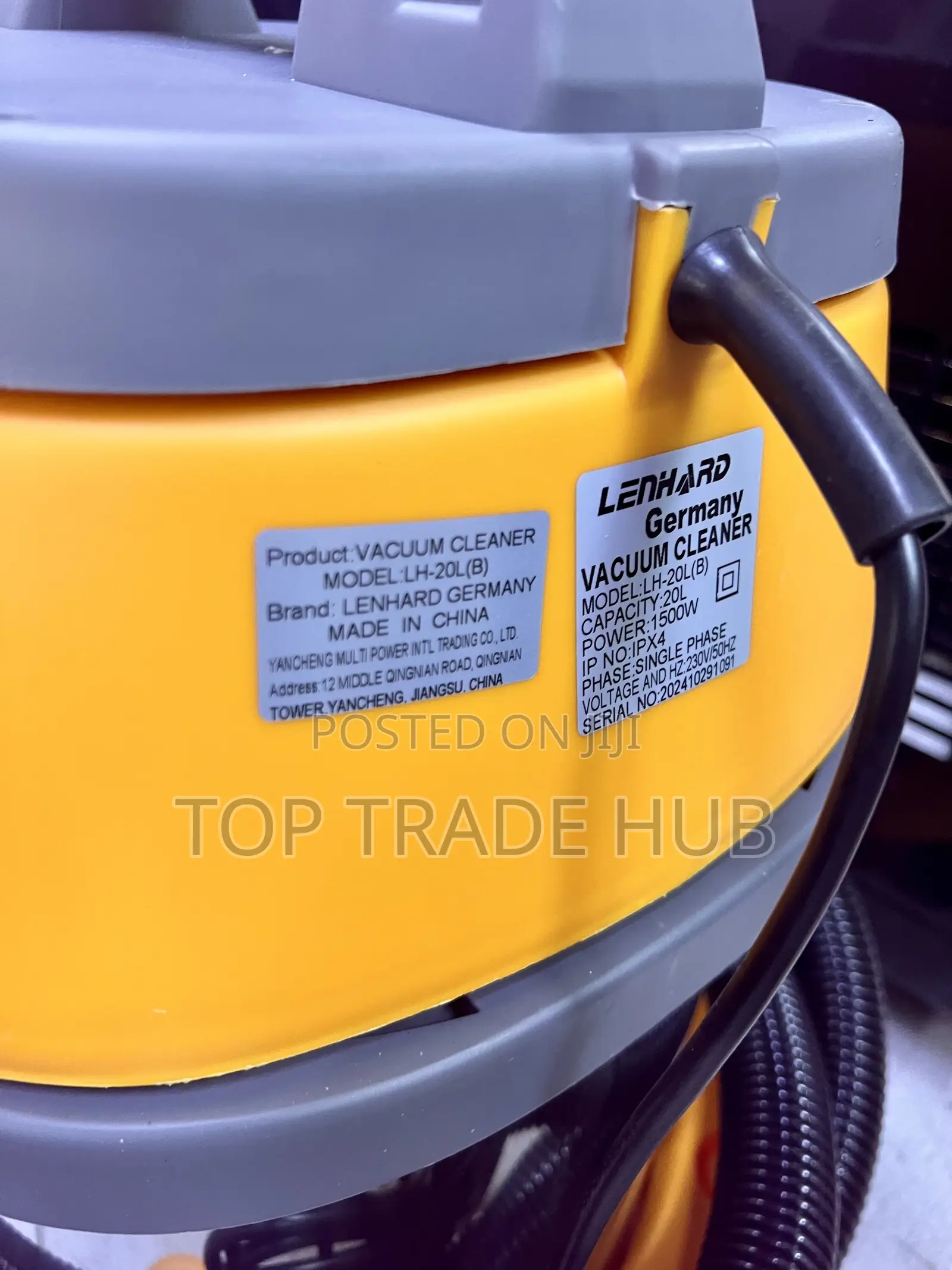Lenhard Germany 20L Vacuum Cleaner 1500W