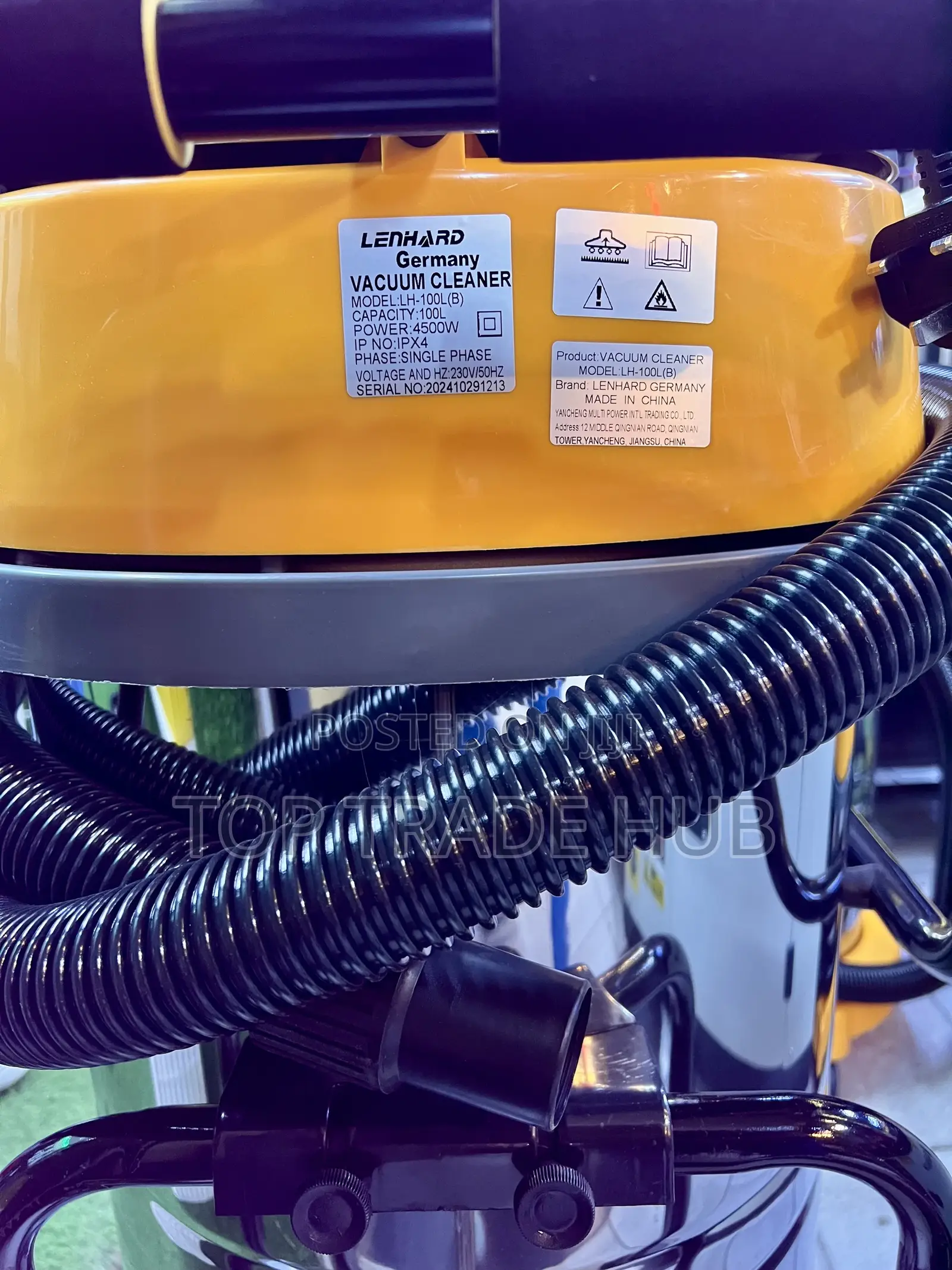 Lenhard Germany 100L Vacuum Cleaner 4500W