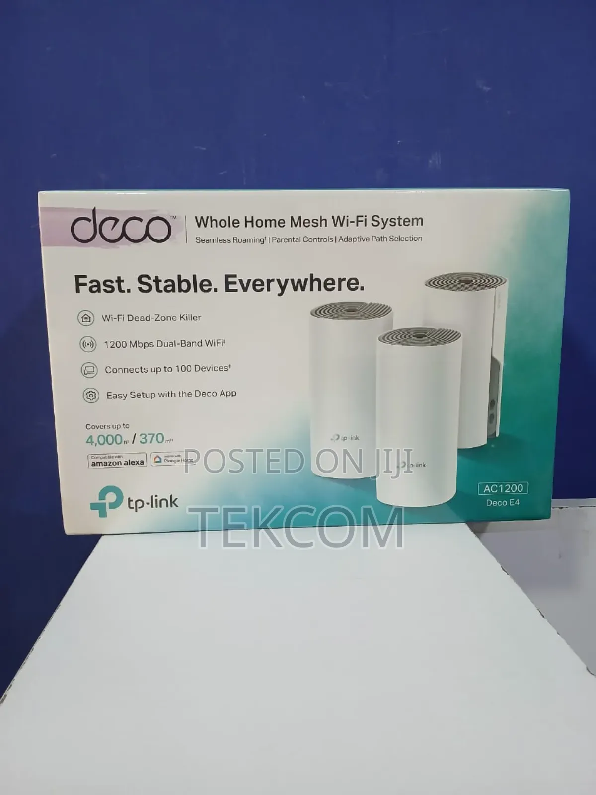 Tp-link Deco E4 Ac1200 Whole Home Mesh Wi-fi System (3 Pack)