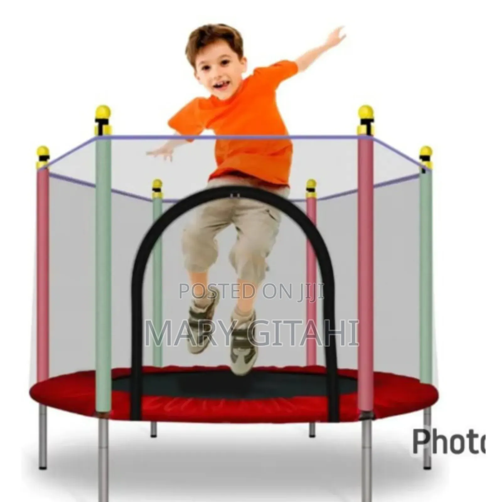 Trampoline With Safety Net for Kids*
